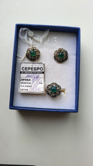 Продаю кольцо и серьги серебро 925 проба