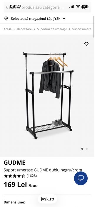 Stander dublu jysk