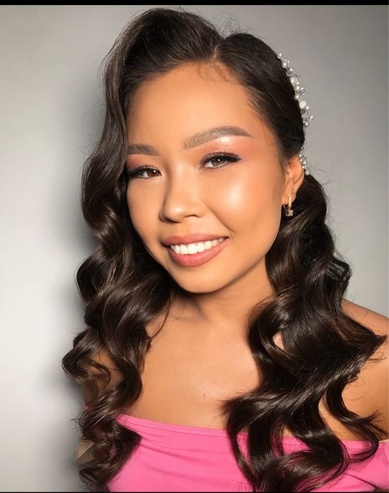 Макияж прическа