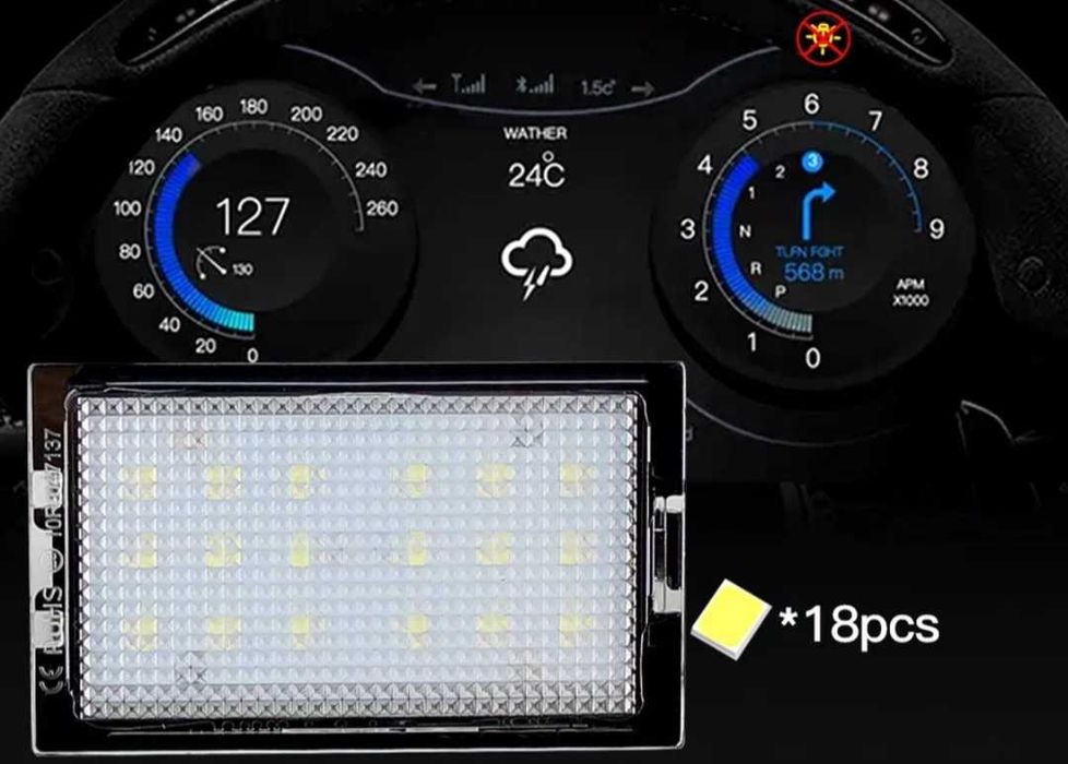 ЛЕД плафони за регистрационния номер за Land Rover Discovery led
