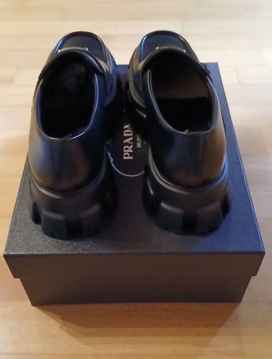 Prada Monolith leather loafers