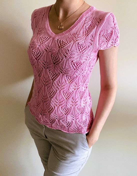 Елегантна плетена блуза