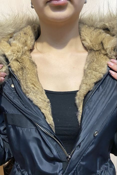 Парка с натуральным мехом