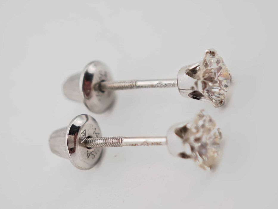 Cercei 14k cu diamante naturale 0.67ct total