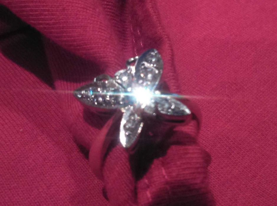 кольцо бриллиантовое "Бабочка" СССР 1975г.