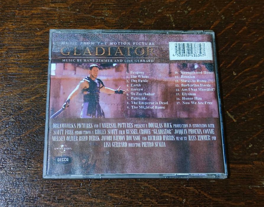 CD Gladiator Soundtrack Гладиатор Диск Музика