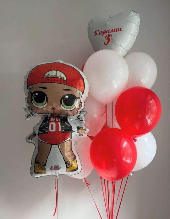 Шары гелиевые с досиавкой .