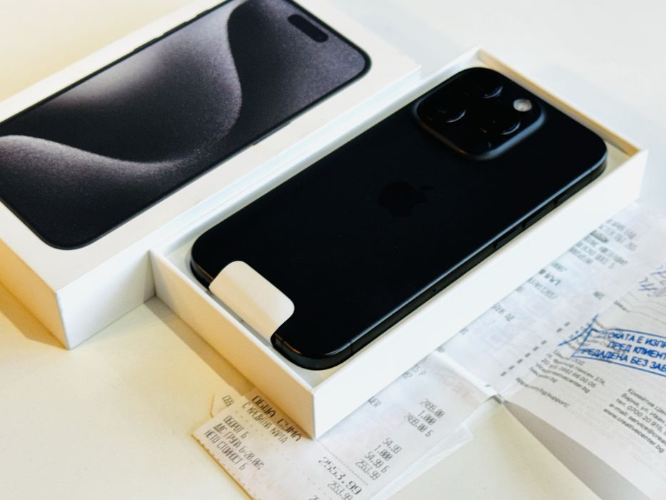 Iphone 15 Pro 256GB Black Titanium Батерия 97% Гаранция