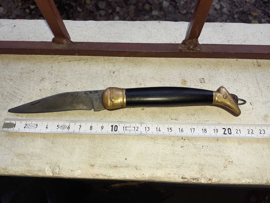 Стар джобен нож дамско краче Петко Денев Габрово