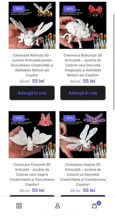 Afacere 3D completă la cheie – website + echipamente