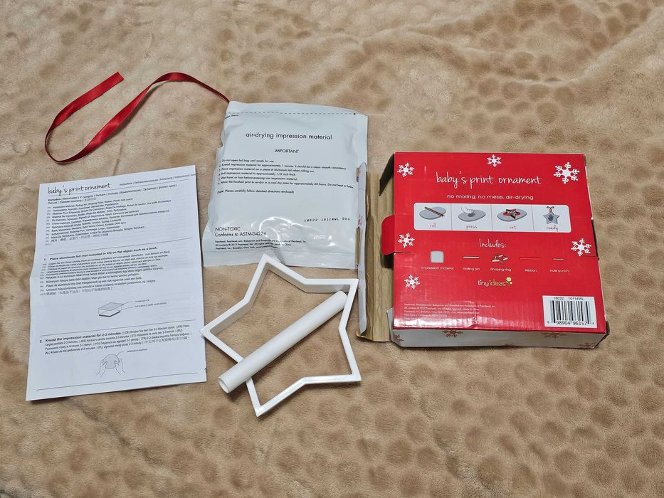 Отпечатък за ръчичка или краче на бебе (мемори отливка) за спомен