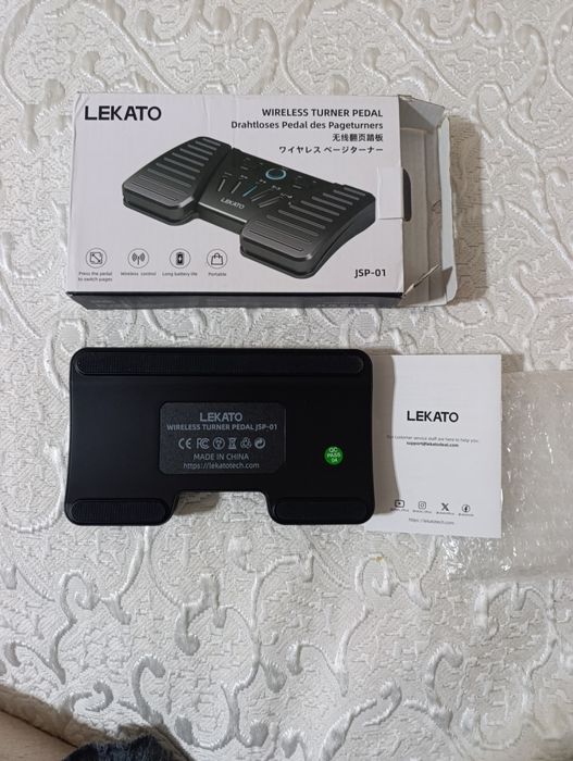 LEKATO Bluetooth педал за завъртане на страници