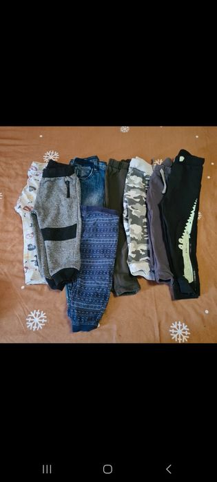 Lot 98 baieti  geci ,bluze ,pantaloni ,tricouri