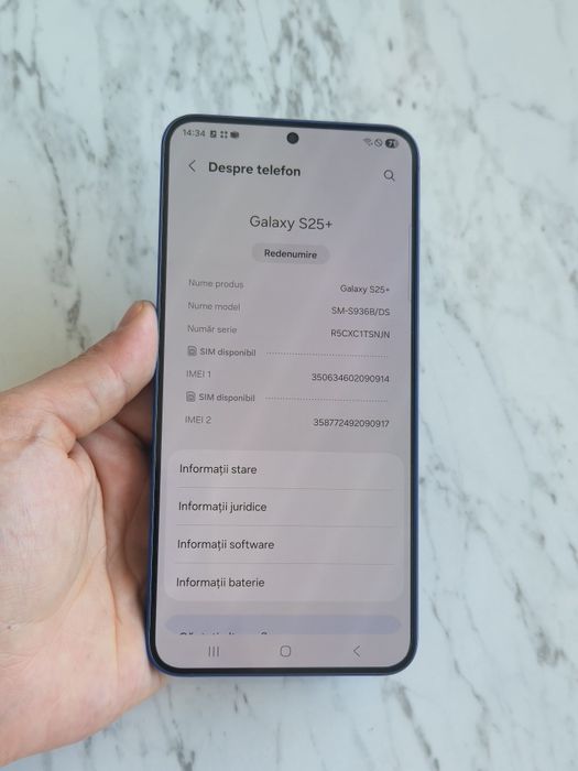 Vand Samsung S25 Plus 256gb MDM