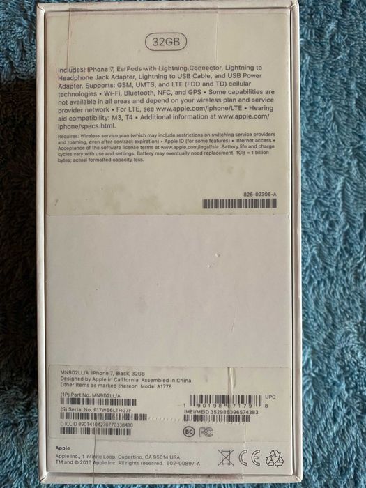 Iphone 7 black,32GB,82%-батерия