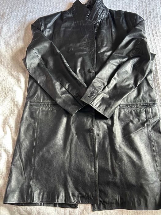 Мъжки кожен шлифер от естествена кожа