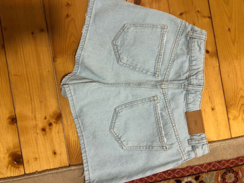 Blugi scurti, fusta pantalon, 164cm, Zara