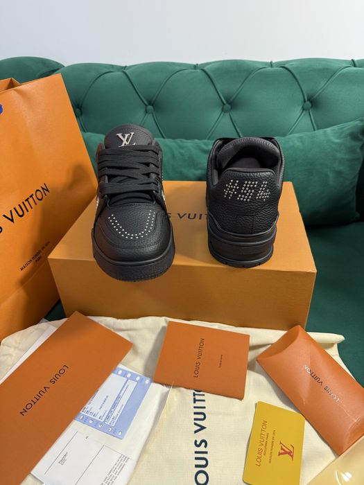 Adidasi Louis Vuitton Trainer piele naturala Full Box colectie noua