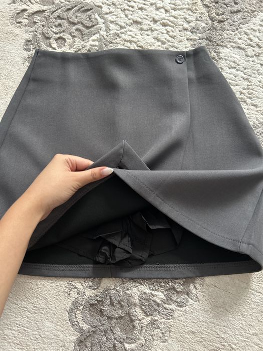 Юбка шорты серая