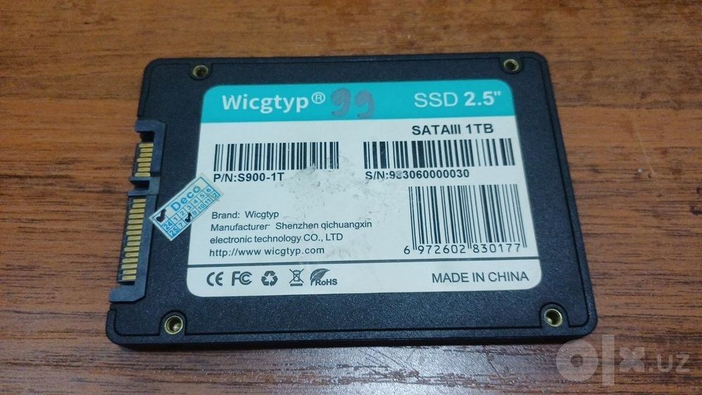 Продам SSD Wicgtyp 1 Tb. 99%