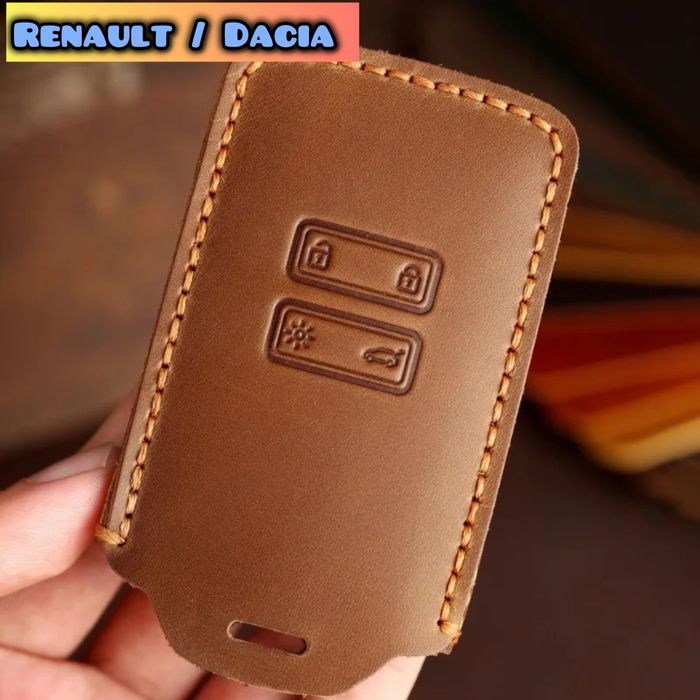 Кожен калъф за ключ карта Renault , Dacia