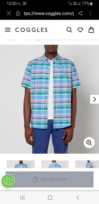 POLO Ralph Lauren Oxford  Custom Fit / L  НОВО! ОРИГИНАЛ! Мъжка Риза!