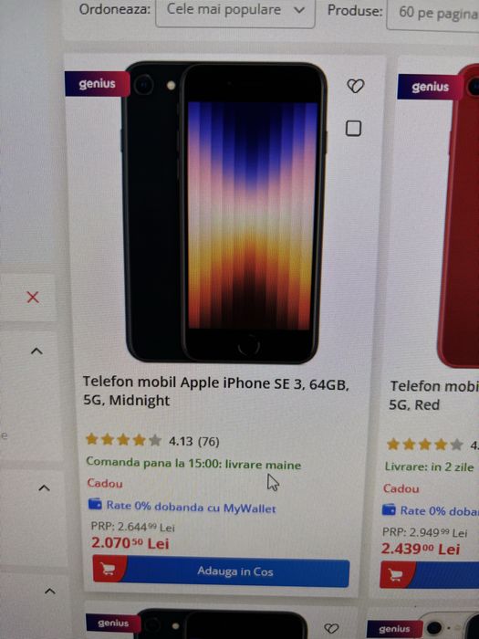 Iphone SE 3 64GB Nou