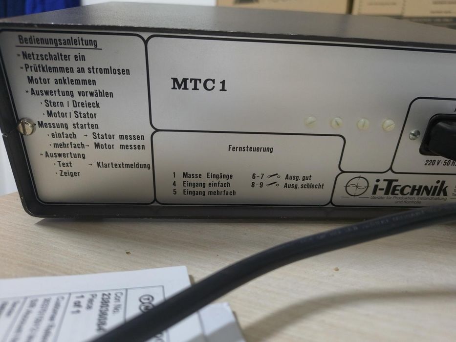 Tester motoare electrice trifazate i-Technik MTC1 – Funcțional, cu cutie originală