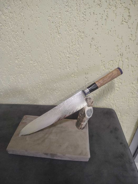 Кухненски нож ловен нож заготовка острие дамаска стомана Damascus ръчна изработка