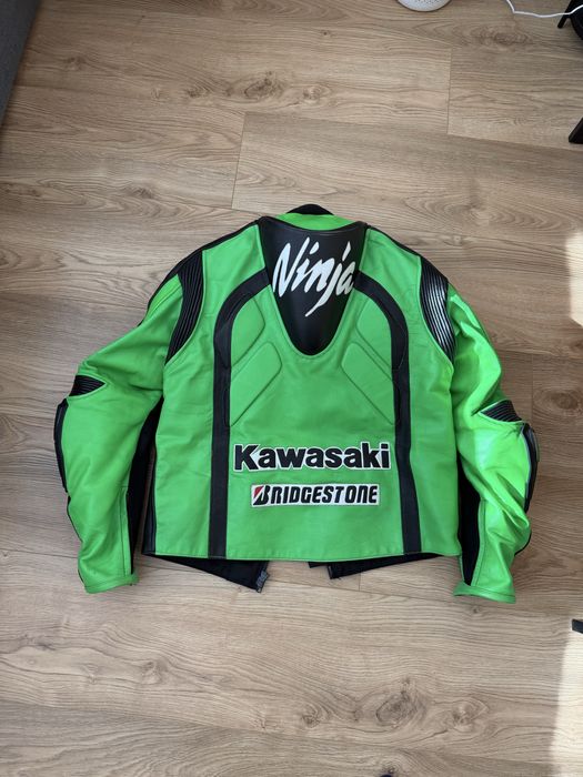 Мъжки кожен мото екип Кавазаки - Размер 56