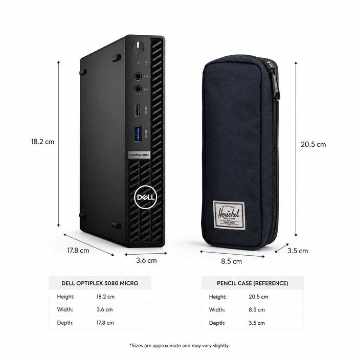 Mini PC/Tiny DELL OptiPlex 5080, Intel i5-10500T, 16GB RAM, 756GB (SSD+HDD), Wi-Fi, W11P