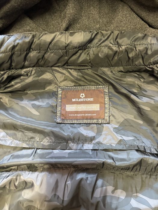 Geaca Milestone barbateasca piele 56