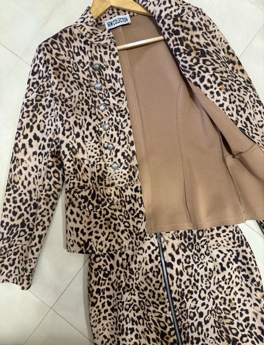 Сако и пола - леопардов