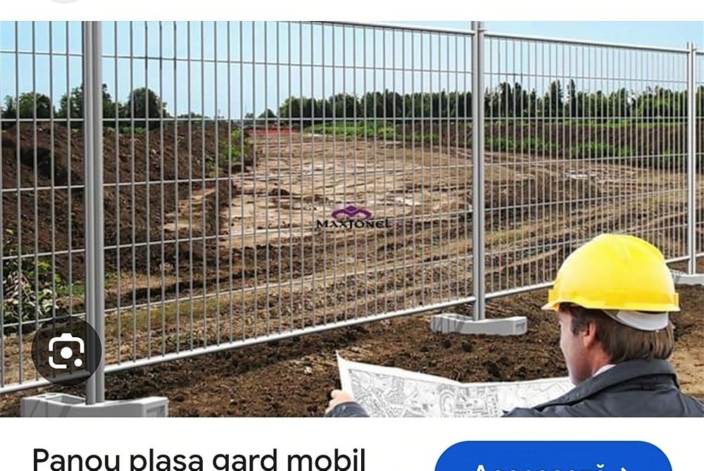 Panou Imprejmuire șantier, curte, nou galvanizat