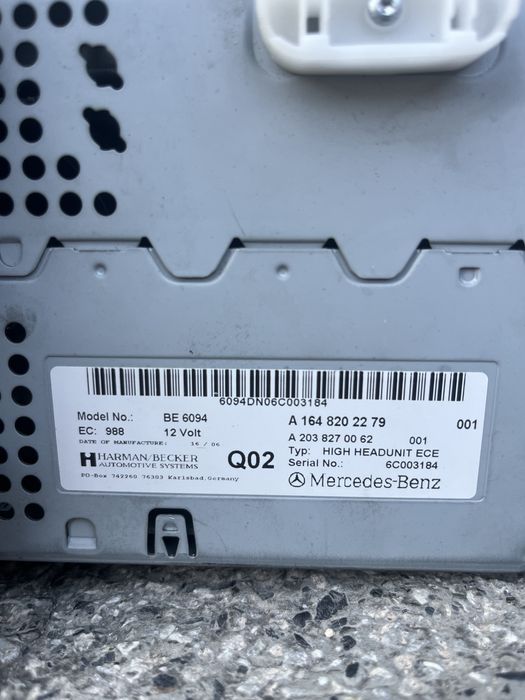 Радио Mercedes W164/X164