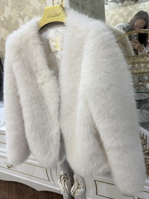 Белоснежная эко шубка