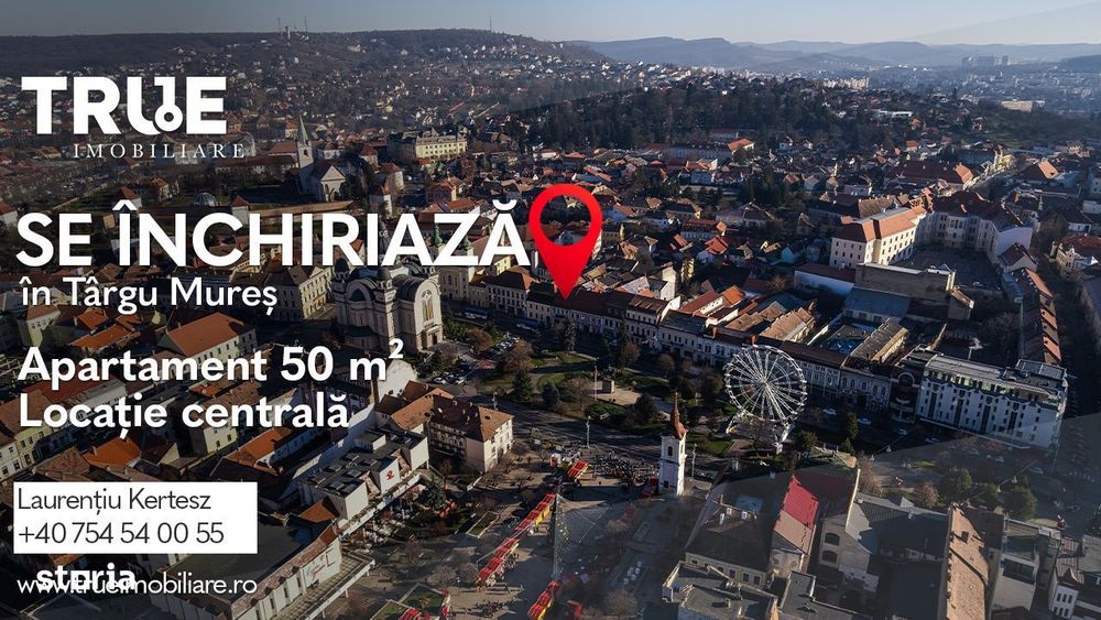 Ap. 2 camere de închiriat – Ultracentral, Târgu Mureș