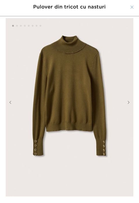 Pulover din tricot cu nasturi-Mango
