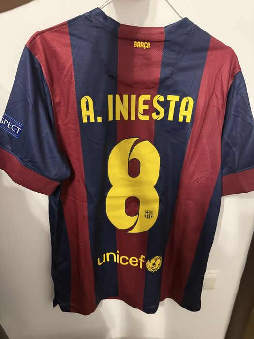 Tricou Iniesta Barcelona finala champions league 2015