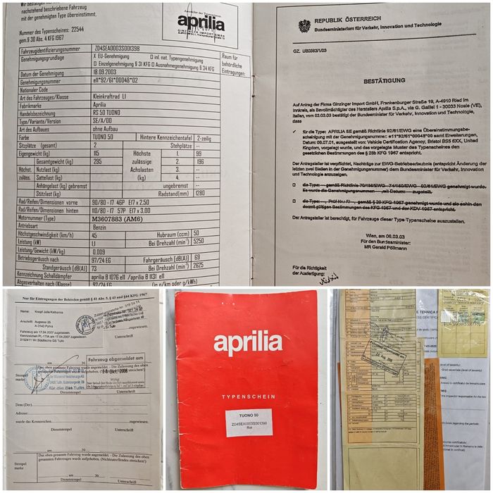 Motocicletă Aprilia RS50 Tuono