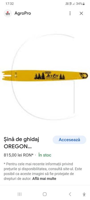 Lama drujbă oregon  64cm