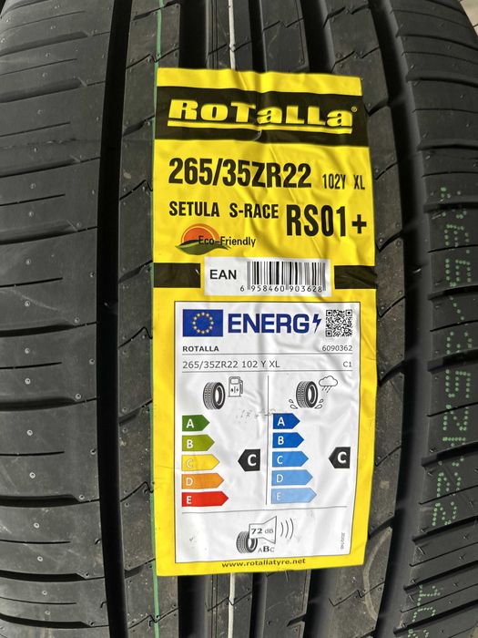 Летен спорт пакет ROTALLA 265/35R22 102Y XL 285/35R22 106Y XL НОВ DOT