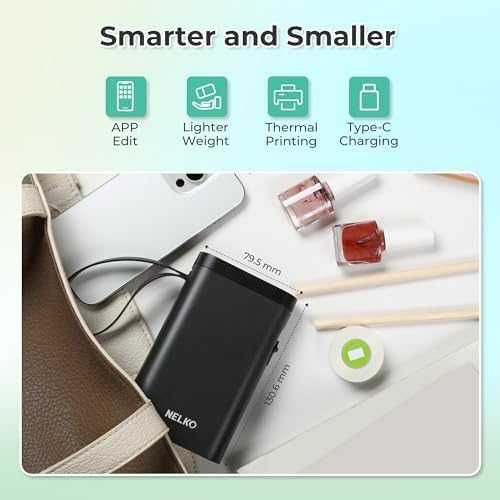 Нов Преносим принтер за етикети Nelko P21 Bluetooth iOS Android с термопечат