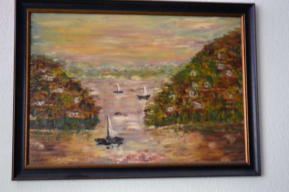 Старинна картина с маслени бои