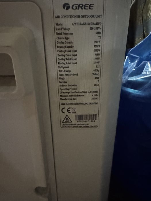 Gree kondisioner sotiladi 12 inverter