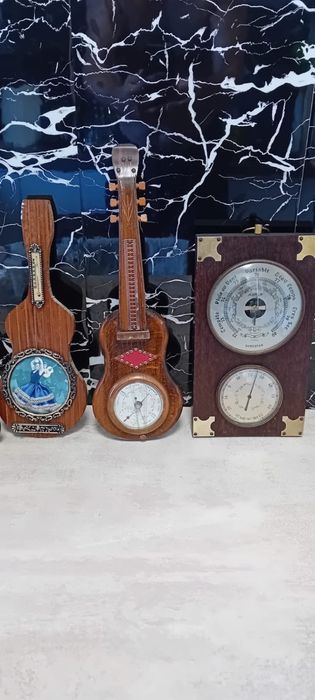 Set 3 barometre si termometre 1 Kiple vioara vintage
