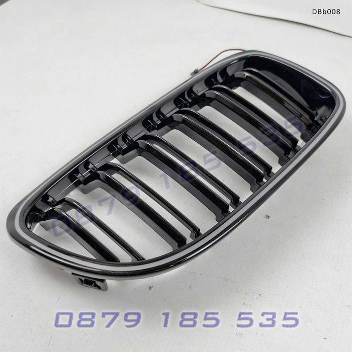 Светещи LED тунинг бъбреци за BMW 1 F20 F21 Facelift 2015–2019 черен гланц DBb008 бмв ф20