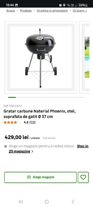 Vând gratar fum leroy