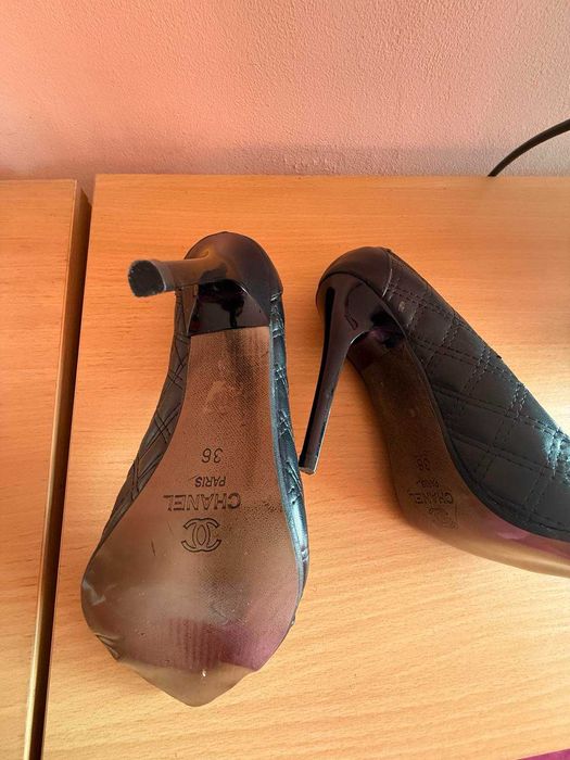 Chanel Шанел обувки ток 36 номер нови