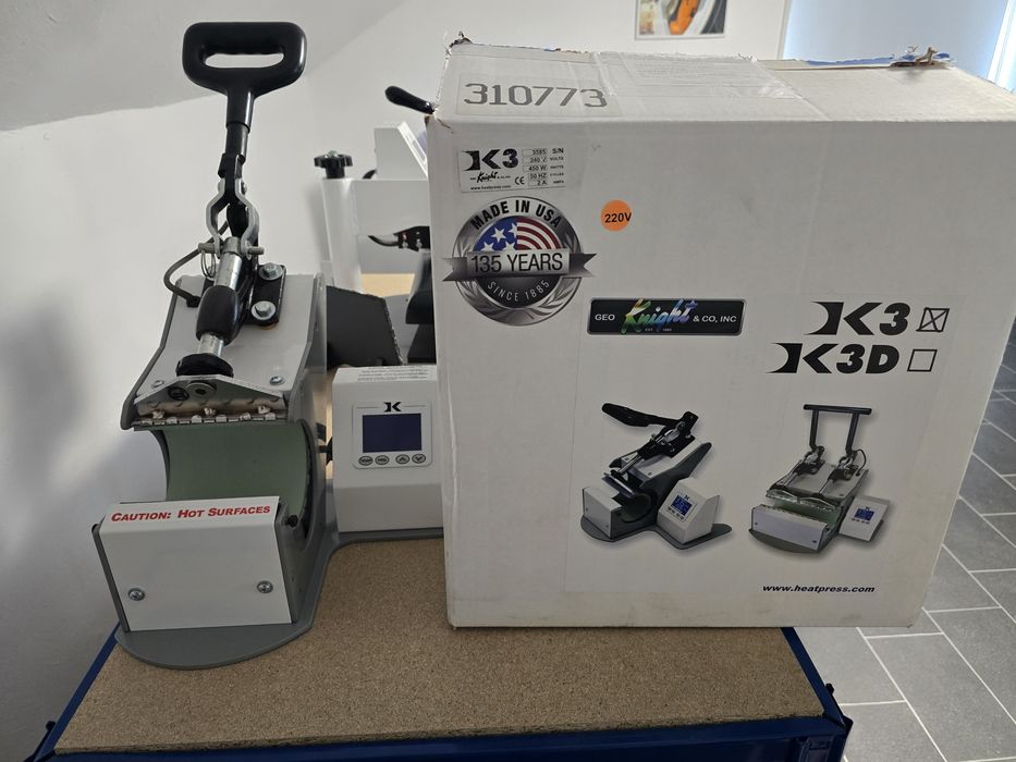 Термо преса за чаши Geo Knight DK3